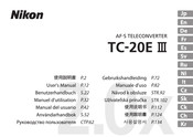 Nikon TC-20E III Manuel D'utilisation