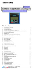 Siemens MicroMaster Serie Instructions De Service