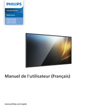 Philips 86BDL4650D Manuel De L'utilisateur