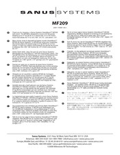 Sanus Systems MF209 Instructions De Montage