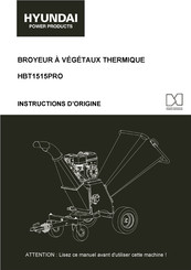 Hyundai power products HBT1515PRO Instructions D'origine