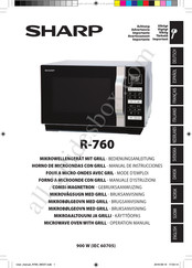 Sharp R-760S Mode D'emploi