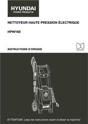 Hyundai Power Products HPW160 Instructions D'origine