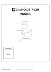 CONFORAMA MONROE 592182 Instructions De Montage