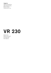 Gaggenau VR 230 Mode D'emploi