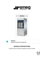 Smeg WD7015 Manuel D'instructions