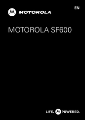 Motorola SF600 Mode D'emploi