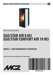 MCZ EGO AIR 8 M3 Manuel D'installation Et D'utilisation