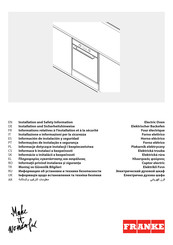 Franke FSM 86 HE Informations D'installation