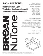 Broan-NuTone AERN110LTW Instructions D'installation, D'utilisation Et D'entretien