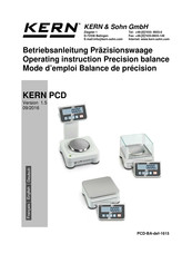 KERN PCD Série Mode D'emploi