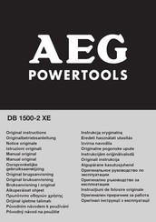 AEG DB 1500-2 XE Notice Originale