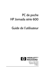 HP Jornada 600 Serie Guide De L'utilisateur