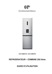 CONTINENTAL EDISON CEFC288NFB Guide D'utilisation