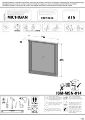 MID.YOU MICHIGAN X1FC1619 Instructions De Montage