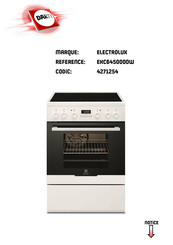 Electrolux EKC64500OW Notice D'utilisation