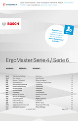 Bosch ErgoMaster MSM6M810 Manuel D'utilisation