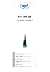 PNI VHF285 Manuel Utilisateur