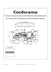 CONFORAMA BARBADE 592898 Instructions De Montage