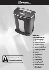 Rexel Mercury RSX1227 Manuel D'utilisation