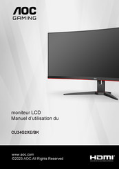 AOC CU34G2/BK Manuel D'utilisation