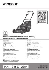 Parkside Performance PPRMA 40-Li A1 Traduction Des Instructions D'origine