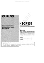 Aiwa HS-SP570 Mode D'emploi