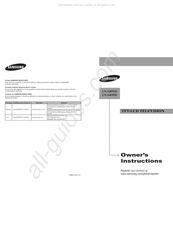 Samsung LN-S4095D Mode D'emploi