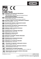 CEMO CUBE-Tank Informations Techniques