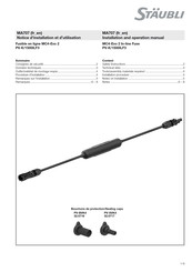 Staubli MC4-Evo 2 Notice D'installation Et D'utilisation