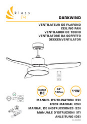 KLASS Fan DARKWIND Manuel D'utilisation