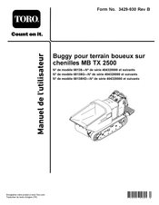 Toro 2500-T Manuel De L'utilisateur