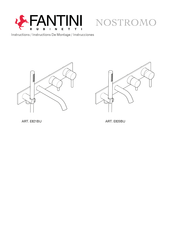 Fantini Rubinetti NOSTROMO E821BU Instructions De Montage