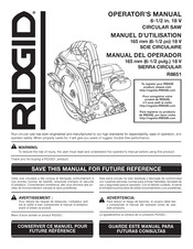 RIDGID R8651 Manuel D'utilisation