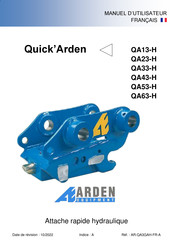 Arden Equipment QA13-H Manuel D'utilisateur