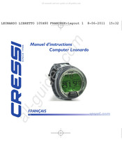 Cressi Leonardo Manuel D'instructions