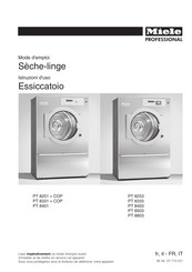 Miele professional PT 8251 + COP Mode D'emploi