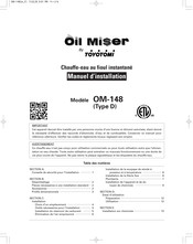 Toyotomi Oil MiSer OM-148 Manuel D'installation