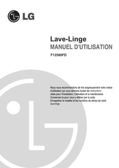 LG F12580FD Manuel D'utilisation