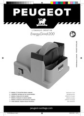 PEUGEOT EnergyGrind-200 Manuel D'utilisation