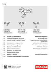 Franke 2030036197 Notice De Montage Et De Mise En Service