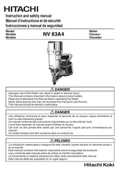 Hitachi NV 83A4 Manuel D'instructions Et De Sécurité