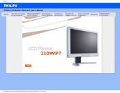 Philips Brilliance 230WP7 Mode D'emploi