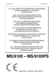 Mach MS/9100PS Instructions De Montage, D'entretien Et D'utilisation