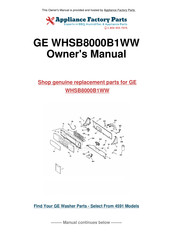 GE WHSB8000 Mode D'emploi