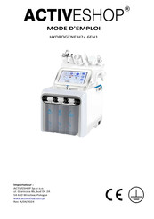 activeshop HYDROGENE H2+ 6EN1 Mode D'emploi