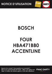 Bosch HBA471BB0 Manuel D'utilisation Et Notice D'installation