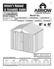 Arrow Storage Products Elite LWEG86CG Manuel Du Propriétaire Et Guide D'assemblage