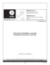 Kalia BF1410 OZE Instructions D'installation