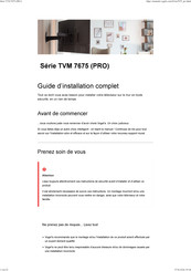 Vogel's TVM 7675 PRO Série Guide D'installation Complet